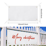 FVIEXE 6PCS 2x4 Ft Polyester Oxford Cloth Sublimation Vinyl Banner Blank DIY Signs Banner with Free Hanging Rope for Indoor Outdoor Wall Decoration Party Birthday Halloween Thanksgiving FVIEXE