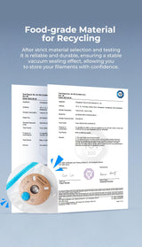 Creality Upgraded 3D Printer Filament Storage Bag Kit Prevent and Monitor Moisture PLA Storage Dry Bags (8 x Vacuum Sealed Bags,1 x Electric Vacuum Pump, 8 x Desiccant), 40x40cm Lokkr