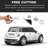 Wevdn 2 PCS 17''×12'' Blank Magnets, Rounded Corners Flexible Car Door Magnets Signs, Blank Magnet for Vehicle to Advertise Business & Prevent Scratches Dents, Car Accessories Wevdn