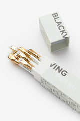 Blackwing Pearl Pencils - 12 Count, Incense-cedar, Premium Japanese Graphite, Pearlescent White, Balanced Lead, Great for Journaling and Writing Blackwing