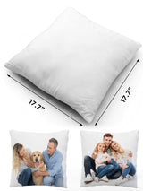 IEDASING'S CHOICE 4 Pack Sublimation Blanks Throw Pillowcase Heat Transfer Cushion Covers with Invisible Zippers for DIY Printing Sofa Coach Decor White 17.7”x17.7” Polyester No Pillow Insert IEDASING'S CHOICE