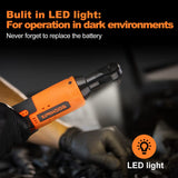 GOCHIFIX 12V Electric Cordless Ratchet Wrench Set 50Ft-lbs Ratchet Wrench with Quick Sleeve Replacement and LED Light GOCHIFIX