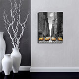 ABEUTY DIY Paint by Numbers for Adults Beginner, Yellow Car Street 16x20 inches Fun DIY Adult Arts and Crafts Kits (No Frame) ABEUTY