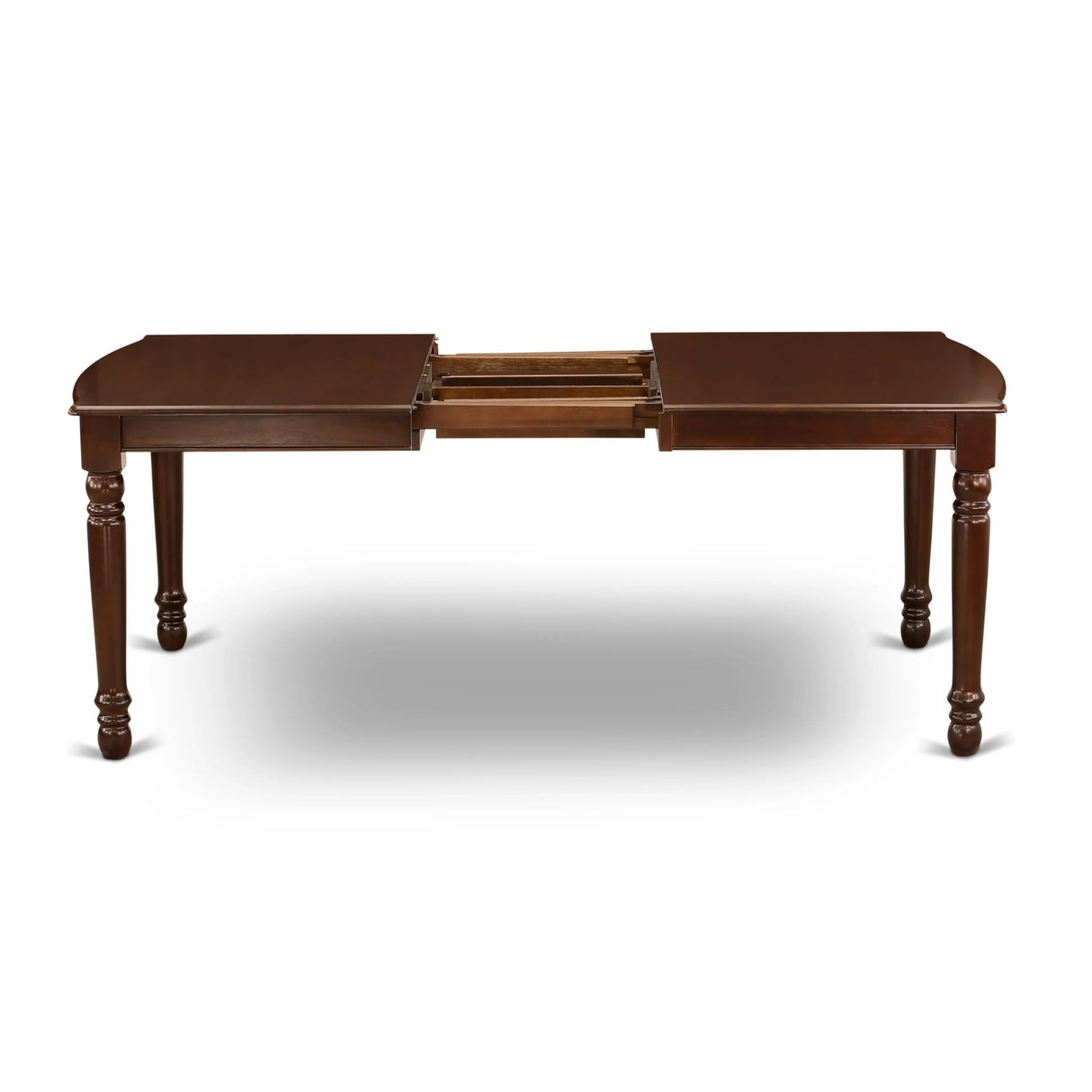 East West Furniture DODA9-MAH-32 9 Piece Dining Table Set Contains a Rectangle Kitchen Table with Butterfly Leaf and 8 Padded Chairs, 42x78 Inch, Mahogany East West Furniture