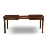 East West Furniture DODA9-MAH-32 9 Piece Dining Table Set Contains a Rectangle Kitchen Table with Butterfly Leaf and 8 Padded Chairs, 42x78 Inch, Mahogany East West Furniture