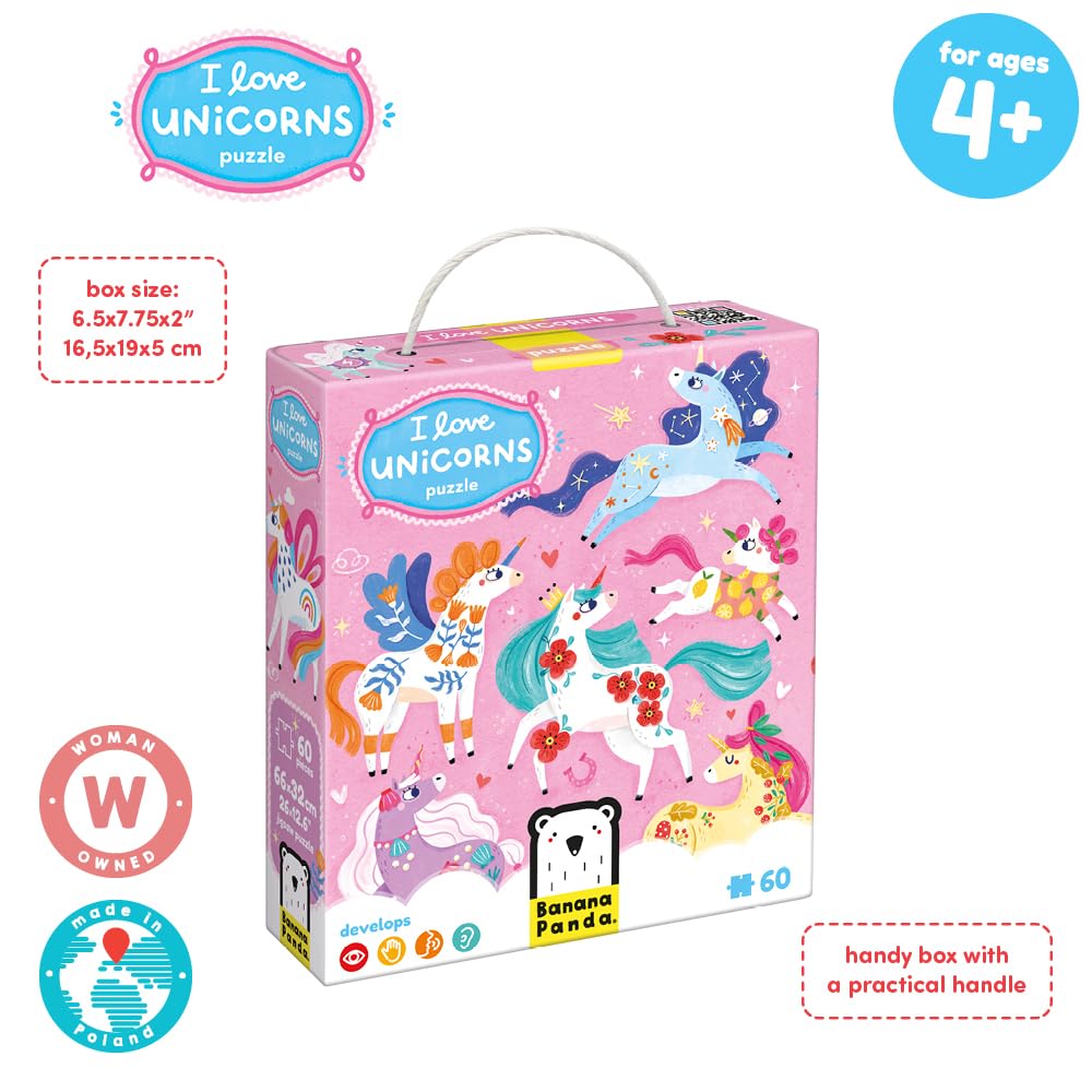 I Love Unicorns Puzzle 4+ Floor Puzzle Banana Panda