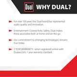 Dual Electronics 4" 3-Way High Performance Outdoor Indoor Speakers with Powerful Bass, Effortless Mounting Swivel Brackets, All Weather Resistance, Sold in Pair, LU43PB Dual Electronics