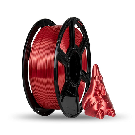Flashforge 3D Printer Filament Silk PLA 1.75mm 1kg Spool-Dimensional Accuracy +/- 0.02mm (Red) FLASHFORGE