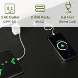 Black Dresser for Bedroom with 8 Drawers and Hanging Rack, 47 Inch Closet Dressers with LED Lights, Shelves & Charging Station, Clothes Storage Organizer Harpaq