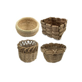 Traditional Craft Kits - Beginner Basket Kit - Set of Four: Coil, Plaited, Twined, Wicker Traditional Craft Kits