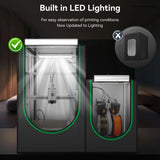 2 in1 3D Printer Enclosure with Storage Box LED Light,Thermo-Hygrometer, Fireproof Dustproof Tent Constant Temperature Protective Cover 820*600*720mm for Bambu Lab A1,A1 Mini,Ender3 Series, Ender3 Neo Cregrant3D