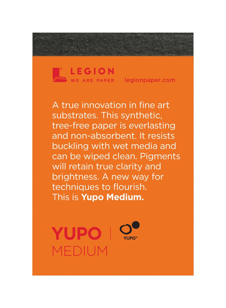Legion Yupo Mini Artist Pad, 2.5 by 3.5 Inches, 10 Sheets, Medium (L21-YUP389WH23) SENNELIER