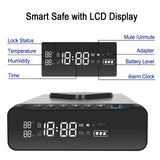 FTOP Biometric Fingerprint Gun Safe, Clock Handgun Safe with 3-in-1 Watch & Phone Wireless Charging, Drawer Lock for Hand guns, Cash, Valuables- with Humidity Reader|Temperature| Alarm Clock| Screen FTOP