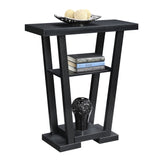 Convenience Concepts Newport V Console, 11.5 in x 31.5 in x 34 in, Black Convenience Concepts