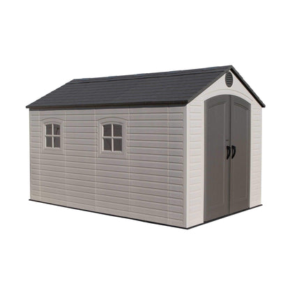 Lifetime 6402 Outdoor Storage Shed, 8 by 12.5 Feet; 2 windows - WoodArtSupply