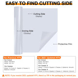 HTVRONT Heat Transfer Vinyl White HTV Rolls - 12" x 15ft White Iron on Vinyl for All Cutting Machines, White HTV Vinyl for Shirts - Easy to Cut & Weed for Heat Vinyl Design HTVRONT