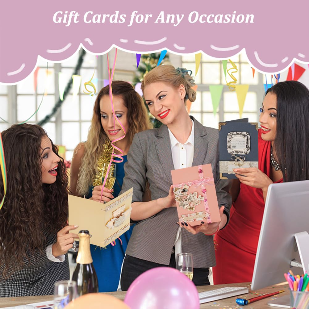 AHANDMAKER DIY Envelope & Card Making Kits, Handmade Greeting Card Sets Make Your Own Card Crafts for Thanksgiving Birthday Present Classroom Exchange AHANDMAKER