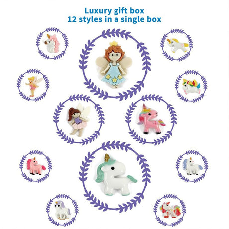 Liberty Imports 12-Pack Fairy and Unicorn Excavation Kit for Kids - Enchanted Magical Digging Adventure - Ideal Party Favors, Educational STEM Toys for Girls and Boys Liberty Imports