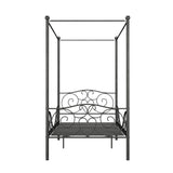 DHP 4020959 Sturdy Bed Frame, Twin, Pewter DHP