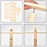 Golden Strawberry 8-Layer Wood Sunglass Display Rack Wooden Glasses Display Stand Holder Organizer Golden Strawberry