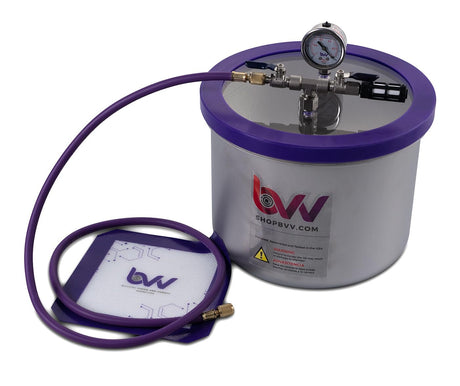 BVV 3 Gallon Wide Stainless Steel Vacuum Chamber BEST VALUE VACS