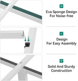 YITAHOME King Size Bed Frame with Charging Station, Farmhouse Platform Bed Frame with Headboard, 2 Storage Shelves, Noiseless, No Box Spring Needed, Oak YITAHOME