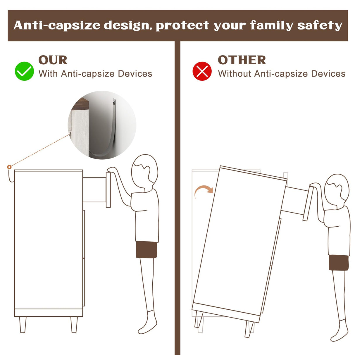 GlouMod Farmhouse Dresser for Bedroom, Sliding Barn Door Dresser with 4 Drawers Dresser Wood, White Dresser & Chest of Drawers, Kids Dresser TV Stand 47" GlouMod