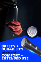 DALSTRONG Meat Fork - 7 inch - "The Impaler" - Dual-Prong Carving & BBQ Fork - High Carbon Stainless Steel - G10 Garolite Handle - Professional Barbecue Carving Fork - Kitchen Utensils Dalstrong