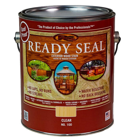 3-Pack of 1 gal Ready Seal 100 Clear Exterior Stain & Sealer for Wood Ready Seal