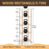 YGYQZ Bookshelf, 5-Tier High Vertical Book Shelf with Large Capacity, DIY Stackable Wooden and Metal Bookshelf Organizer, Suitable for Living Rooms, Offices, Bedrooms, and Studies YGYQZ