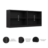 Bush Furniture Universal Black 2 Shelf Bookcase Set - Versatile Storage and Display for Home Office or Living Room Bush Business Furniture