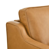 Modway Impart Upholstered Genuine Leather Sofa in Tan Modway