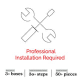 REALROOMS Halstead Queen Size Murphy Bed with 2 Nightstand Cabinets, Space-Saving Fold-Out Wall Bed with Open Shelving and Concealed Storage for Bedroom or Guest Room, Black Oak REALROOMS