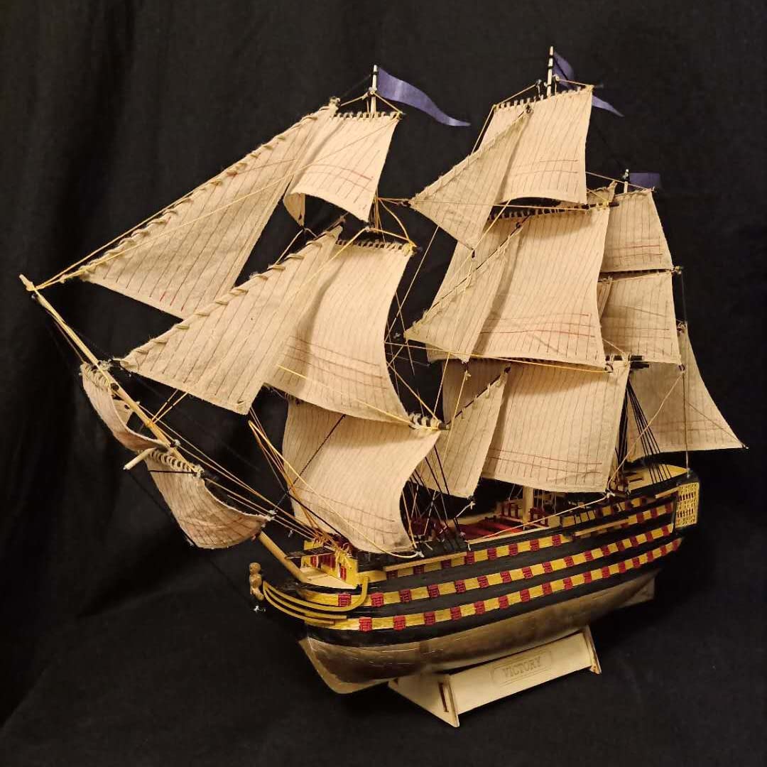 HMS Victory 3D Wooden Puzzle DIY Ship Craft Laser-Cut Model Kits to Build for Adults 1:200 INQUWAN