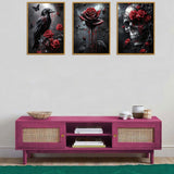 DAZZLEDOTS Diamond Art Kits for Adults, 3-Pack Halloween Diamond Painting Kits for Beginner Skull Round 5D Full Drill Diamond Dots Crafts for Home Wall Decor Gifts 12x16 Inch DAZZLEDOTS