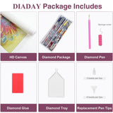 DIADAY 5D Mandala Diamond Painting Kits for Adults & Beginners, Diamond Art Kits, Full Drill Round Gems, DIY Dot Craft, Home Wall Decor Gift, 12x12 Inches DIADAY