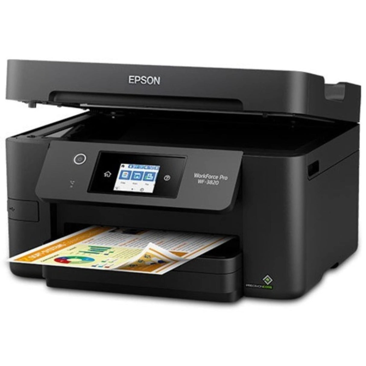 Epson WorkForce Pro WF-3820 Wireless All-in-One Printer with Auto 2-sided Printing, 35-page ADF, 250-sheet Paper Tray and 2.7" Color Touchscreen, Works with Alexa Epson