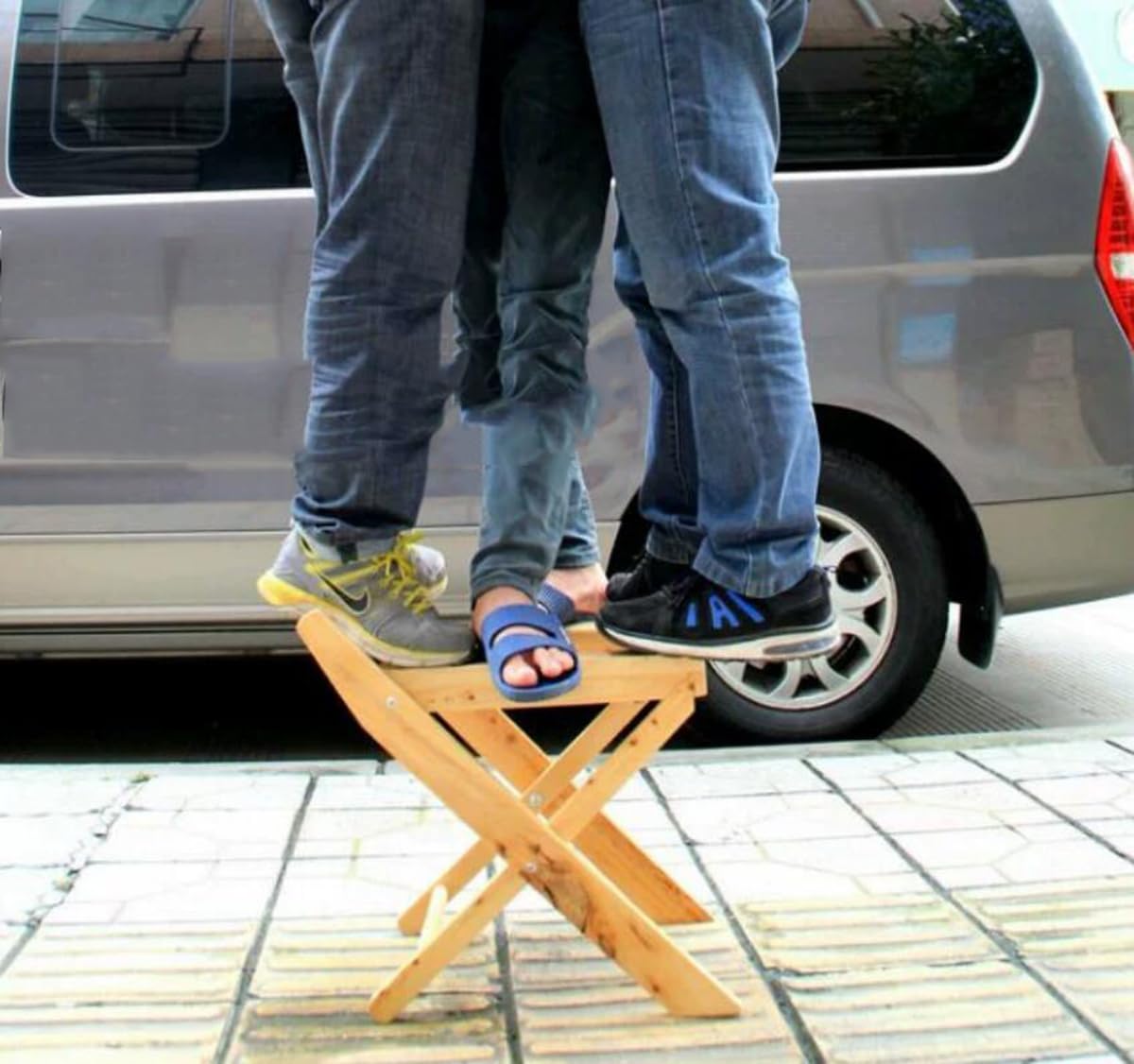 AMGBYMGB Foldable Yoni Steam Seat,Wooden Steaming Seat with Four Legs,Yoni Steamer Chair,Three-Dimensional Toilet,Bathroom Antiskid Shower Stool,Steaming Chair V Steam at Home Kit 15.7“H,No Steamer AMGBYMGB