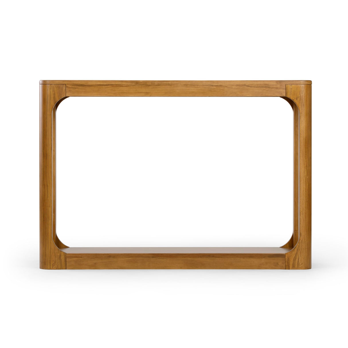 Plank+Beam Forma Console Table, 46 Inch, Solid Wood Sofa Table, Entryway Table for Hallway, Narrow Behind The Couch Table, Console Tables for Entryway, Living Room, Foyer, Easy Assembly, Pecan Plank+Beam