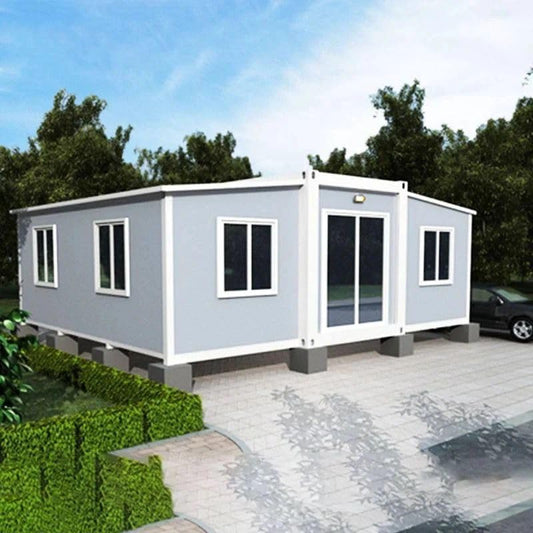 Generic 2 Bedroom 2 Bathroom Portable Tiny Home, 24x40 ft, Expandable Design, Large Windows, White, 07112003