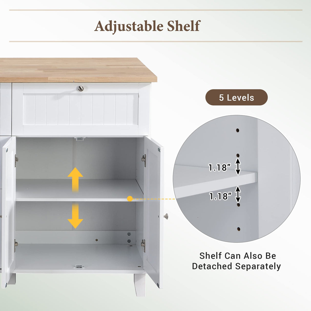 Merax Kitchen Island Set with 2 Stools, Solid Wood Dining Table with Drop Leaf Design, Storage Cabinet, Drawers and Towel Rack, 50.3" x 29.5", White Merax