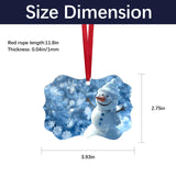 25 pcs Metal Christmas Ornaments,DIY Handmade Crafts Double Sided Sublimation Ornaments,3.9″ × 2.7″ Sublimation Christmas Ornament Blanks for Christmas Tree Decor Blank Ornaments LIZOIDZSM