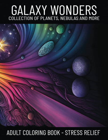 Galaxy Wonders Adult Coloring Book WoodArtSupply