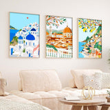 cupmod 6 Packs Paint by Number for Adults,Scenery-Cityscape DIY Acrylic Oil Painting Paint by Numbers Kits on Canvas,Adults Paint by Numbers Kits Drawing Paintwork for Home Decor cupmod