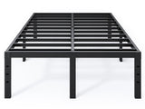 QEROMY Full Size Bed Frame - 18 in Sturdy Platform Bed Frame Full, Heavy Duty Metal Bed Frame No Box Spring Needed, Quick & Easy Assembly, No Noise, Black QEROMY