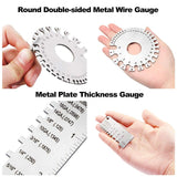 SPEEDWOX 6PCS MIG Welding Pliers Welding Hammer 2 Stainless Steel Metal Sheet Thickness Gauges 6 Row Wire Scratch Brush Storage Pouch Welding Tools Set SPEEDWOX