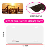 20 Pcs Sublimation License Plate Blanks, DIY Picture Sublimation Blank Aluminium Metal Automotive License Plate Plates Tag for Car Custom Design Work (White) XIHEYOMI
