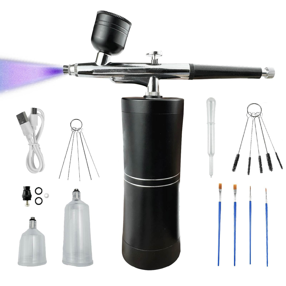Airbrush,Airbrush kit,Airbrush for Nails, high Pressure, Cordless,Rechargeable,Can be Used for Nail Art, Painting,Skincare, Makeup,Cake Decorating,etc Pautaca