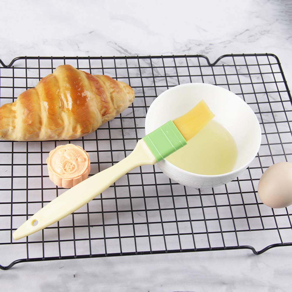 Hemoton 3Pcs brush refillable oil bottle bakery dessert soft sauce bottle cooking wood butter grill outdoor food grill outdoor bbq bread Wooden Accessories Hemoton