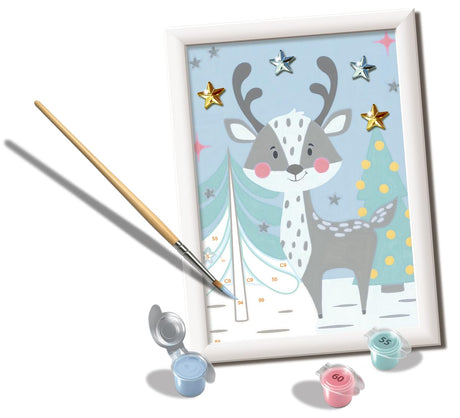 Ravensburger CreArt Cute Deer Paint by Numbers Kit for Kids - 20260 - Painting Arts and Crafts for Ages 7 and Up Ravensburger
